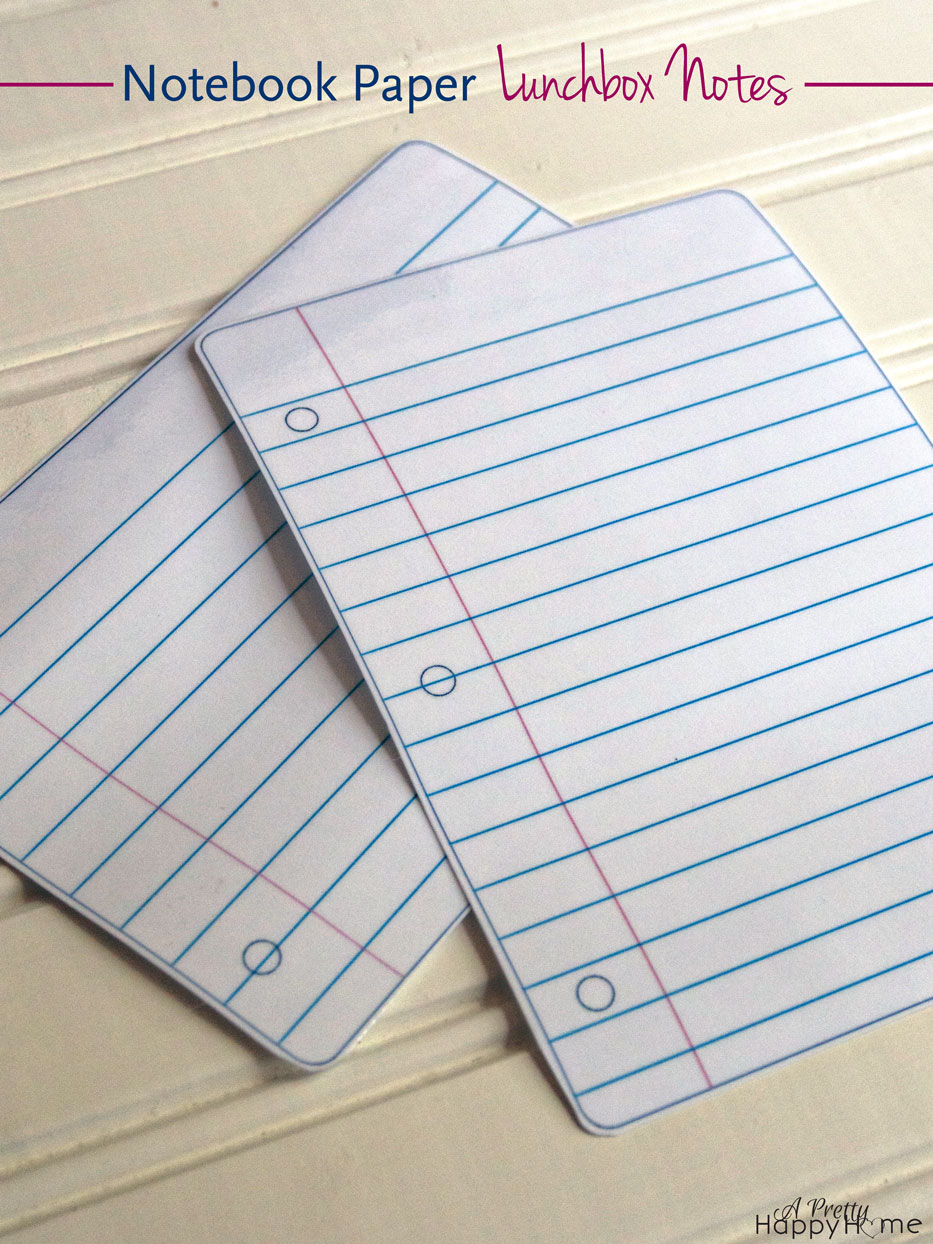 Notebook Paper Lunchbox Notes notebook-paper-notes5