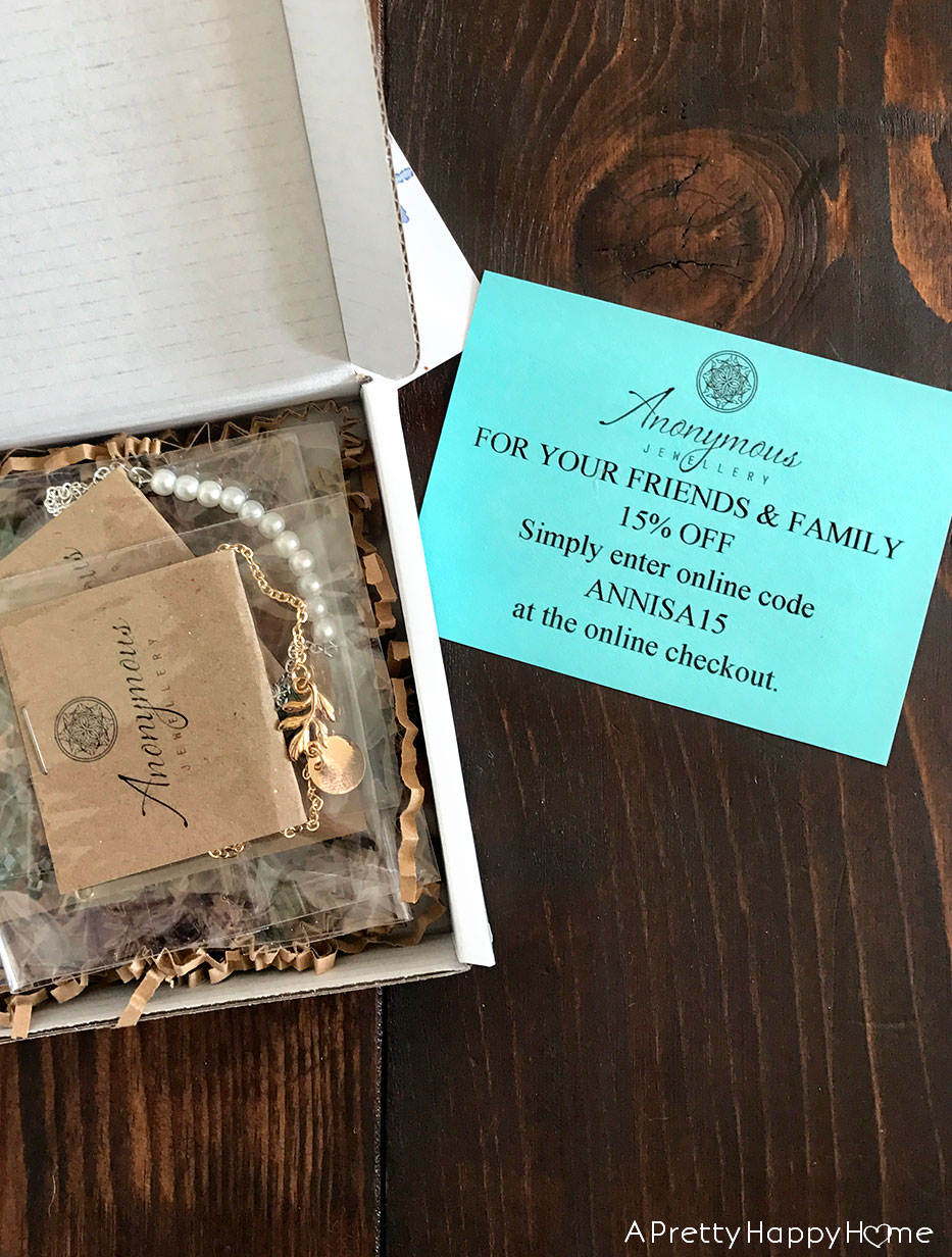 anonymous jewellry discount code