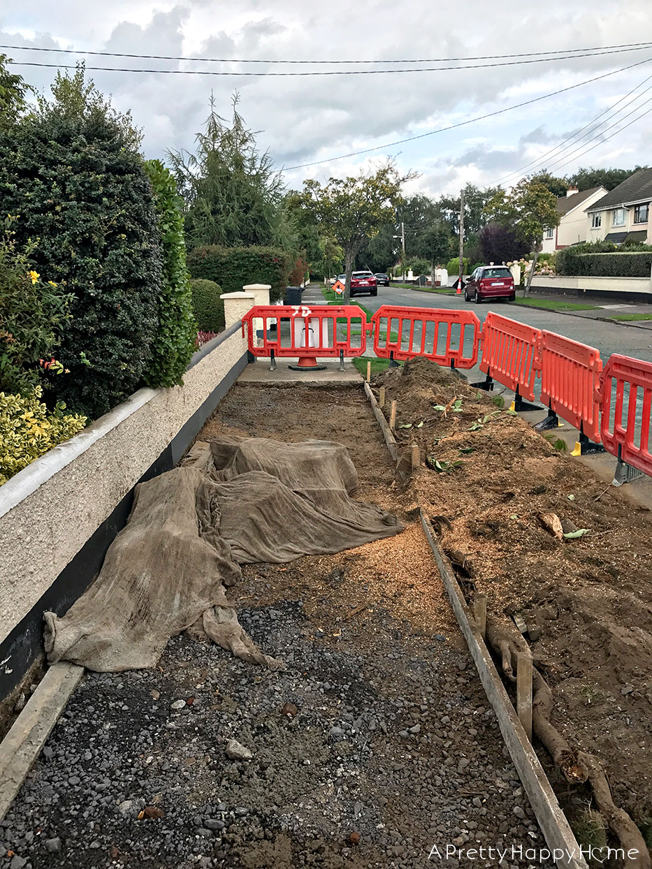 sidewalk torn up in ireland
