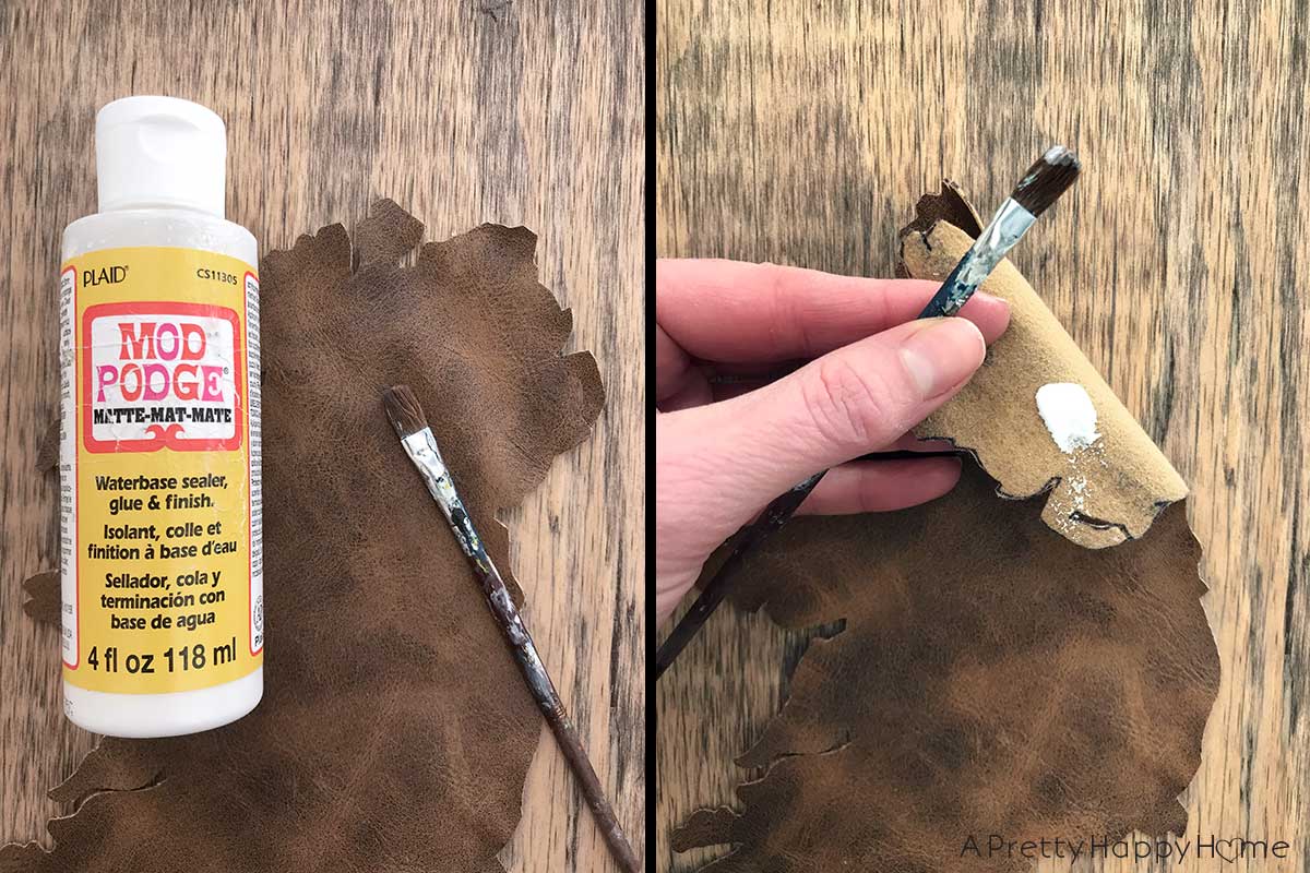 Leather Map From Old Boots