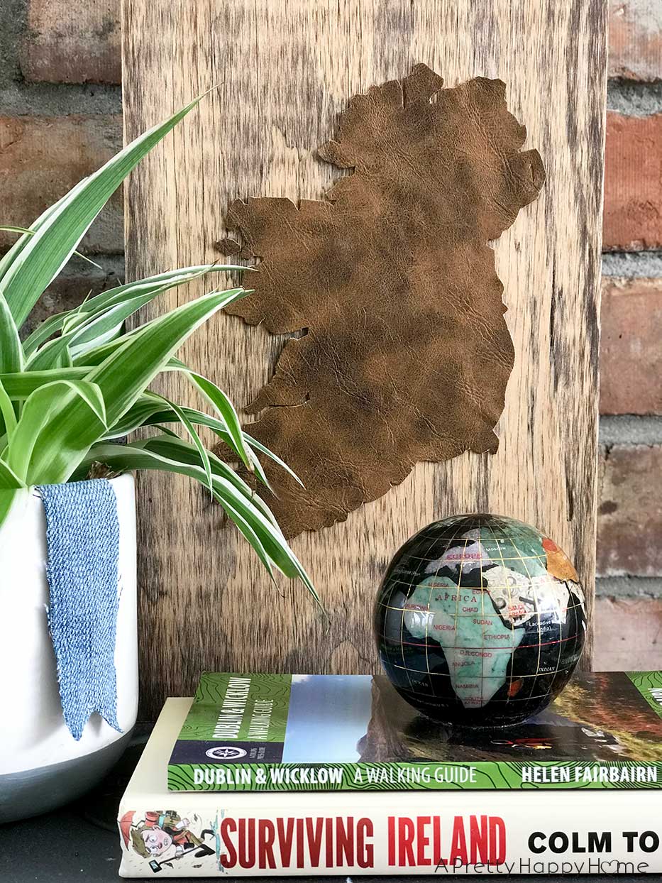 handmade map art handmade map art using leather leather map of ireland handmade gifts ideas