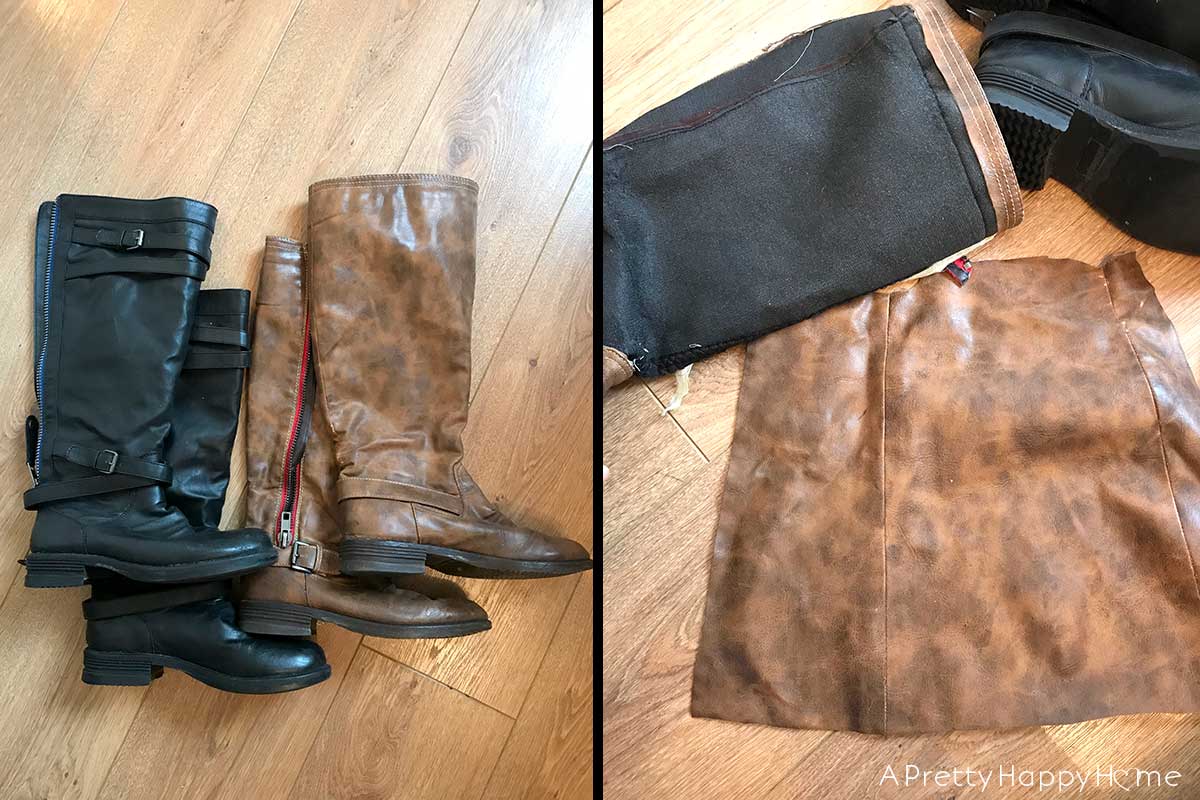 Leather Map From Old Boots