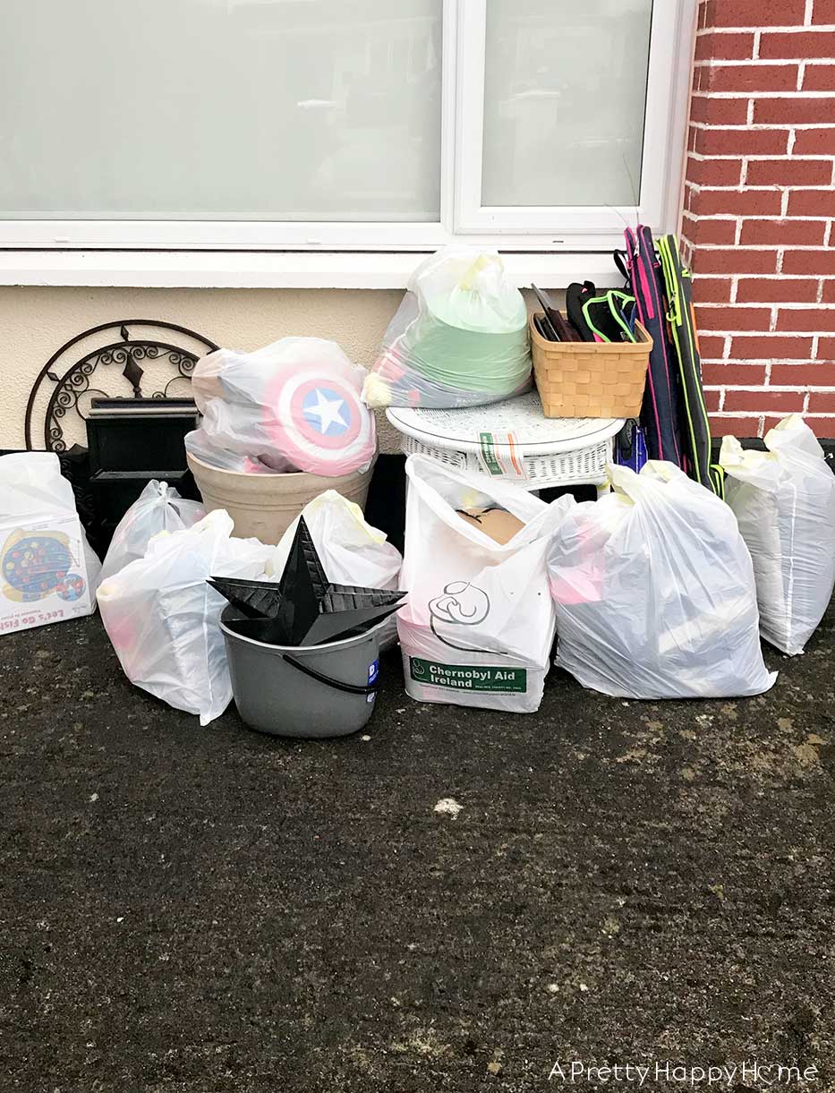 donating everything when moving