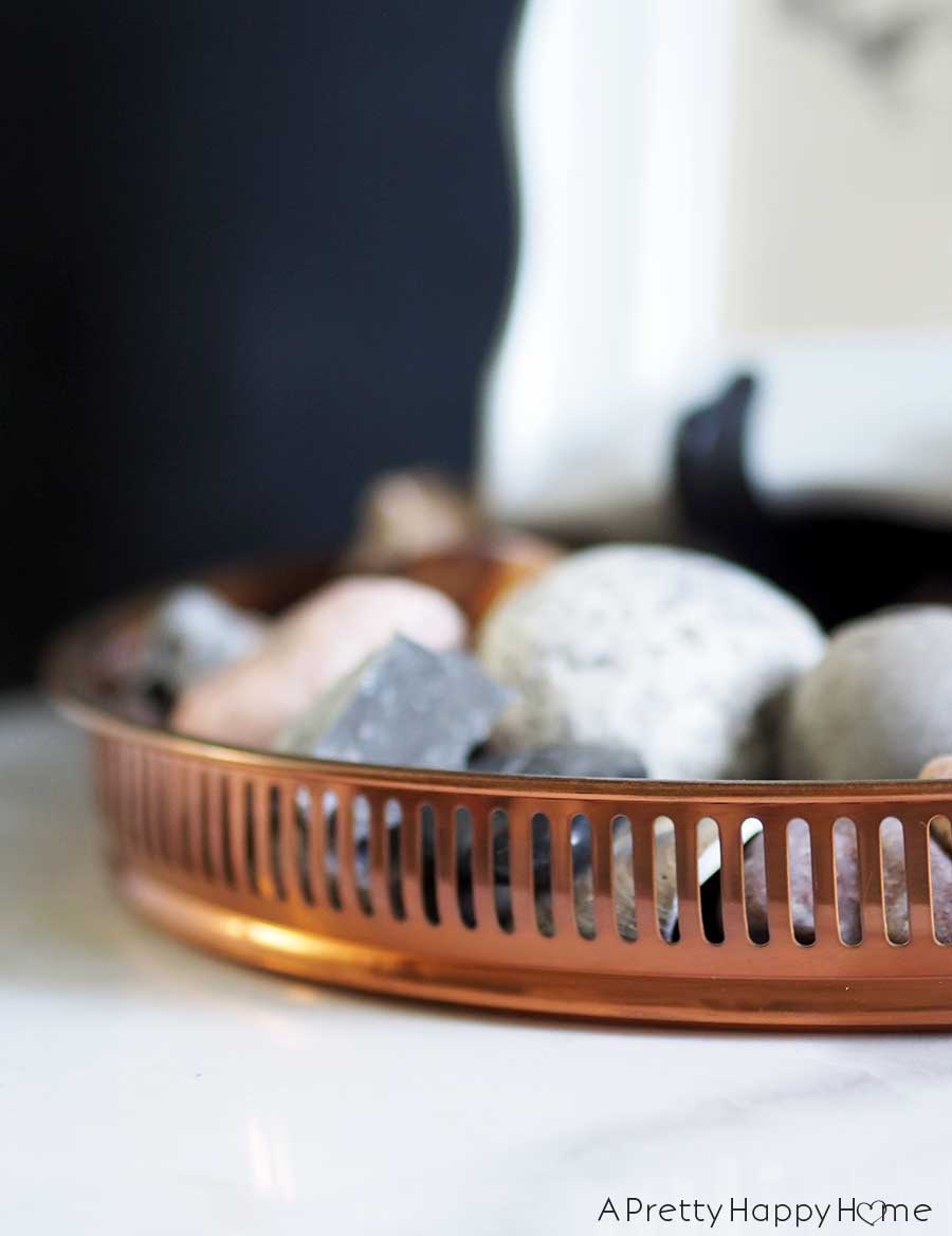 my latest thrifted finds copper tray