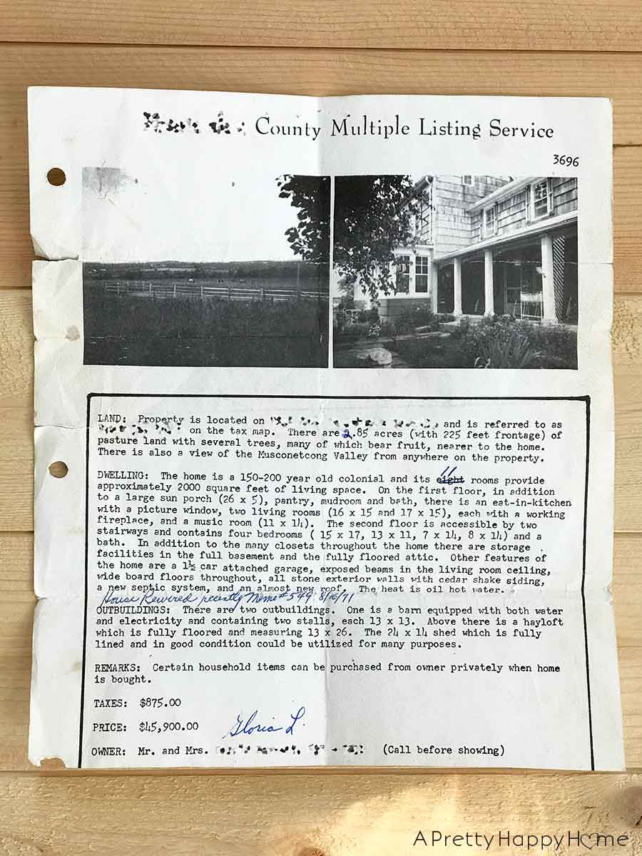 Check Out These Old Photos Of Our House 1971 MLS Listing