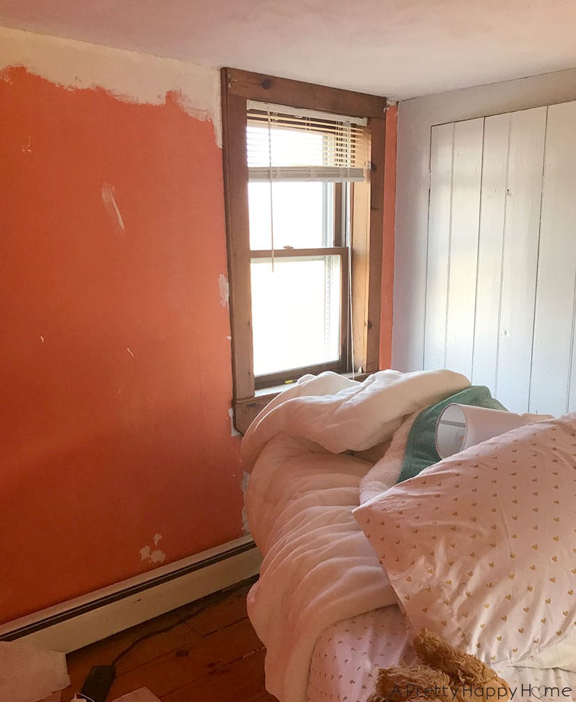 orange walls in a home 