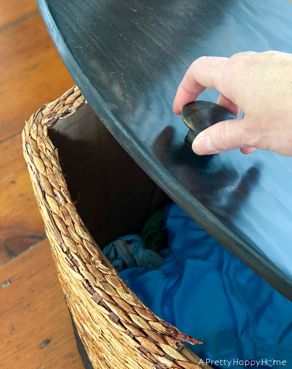 kids doing laundry laundry hamper makeover with wood lid kids doing laundry laundry hamper makeover with wood lid