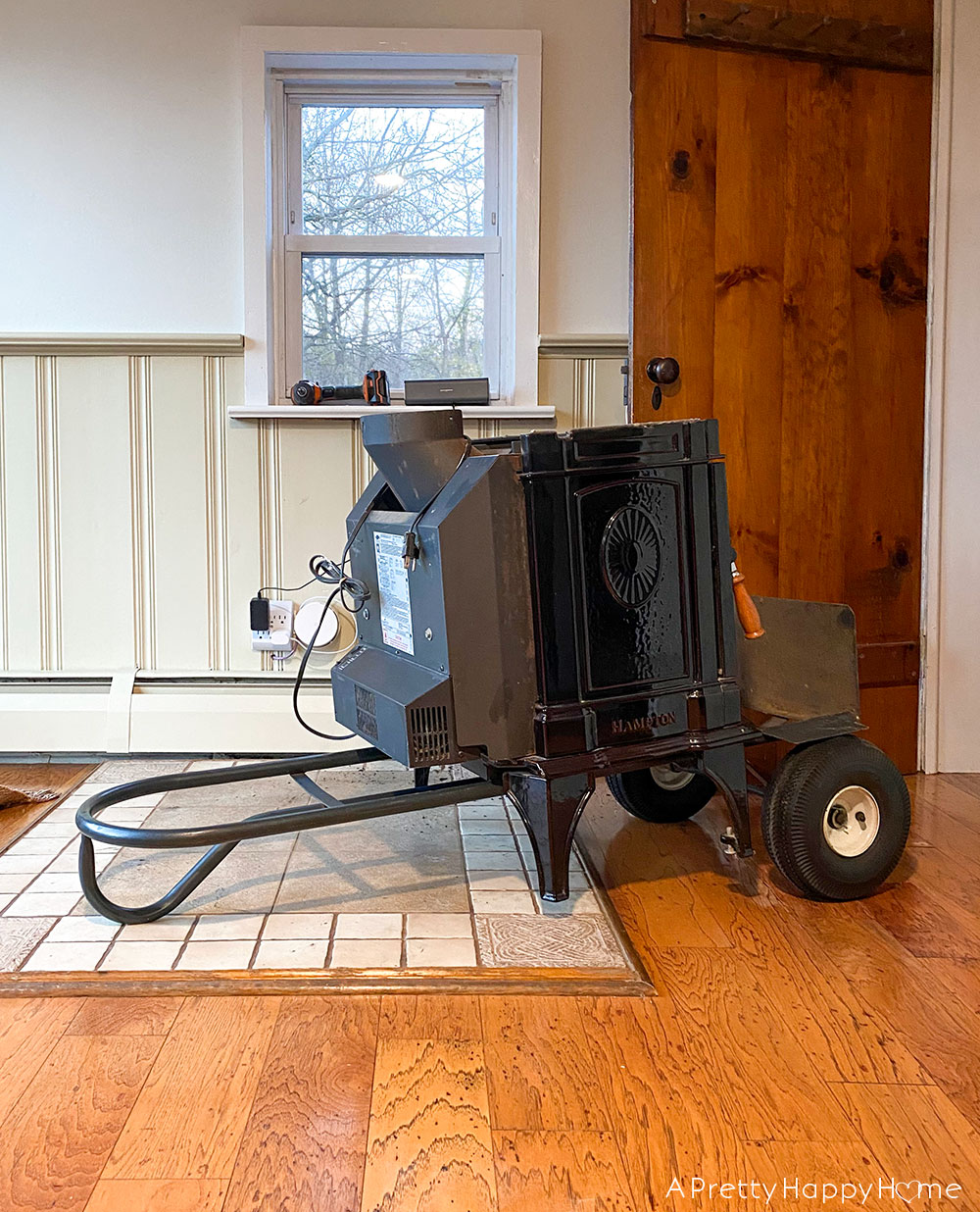 removing a wood stove