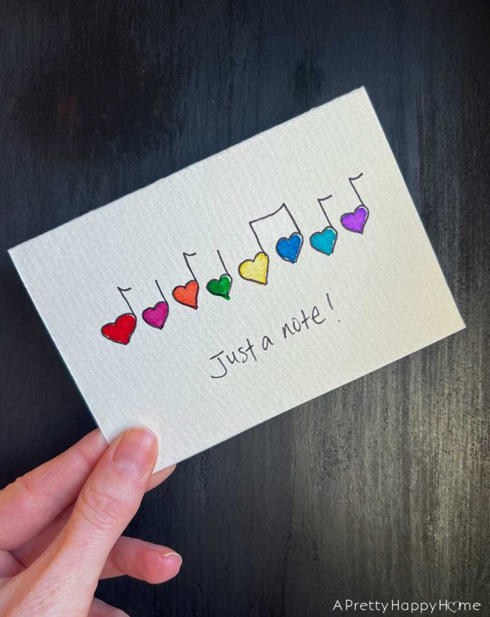 diy watercolor greeting cards with music notes in praise of watercolor greeting cards