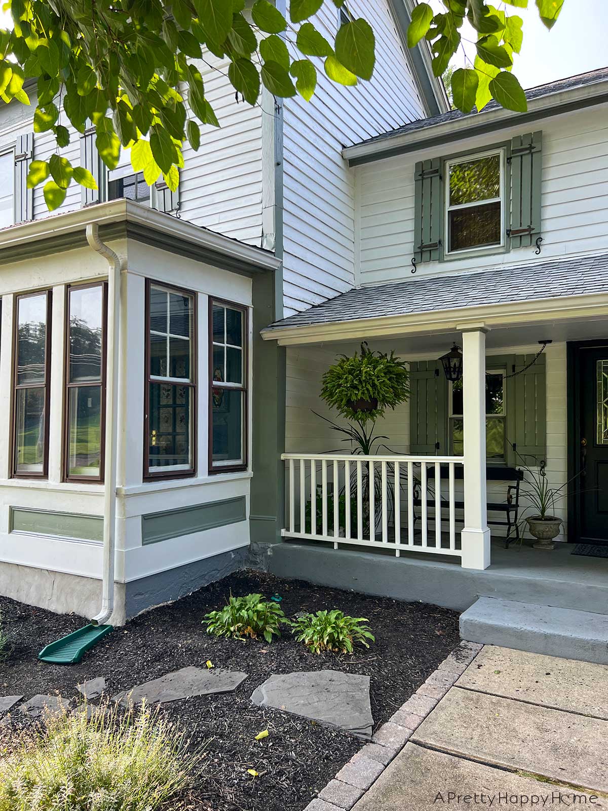 Caulk, Cracks, and Home Maintenance. Wood siding maintenance, scraping chipping paint, sanding, repainting on an old house