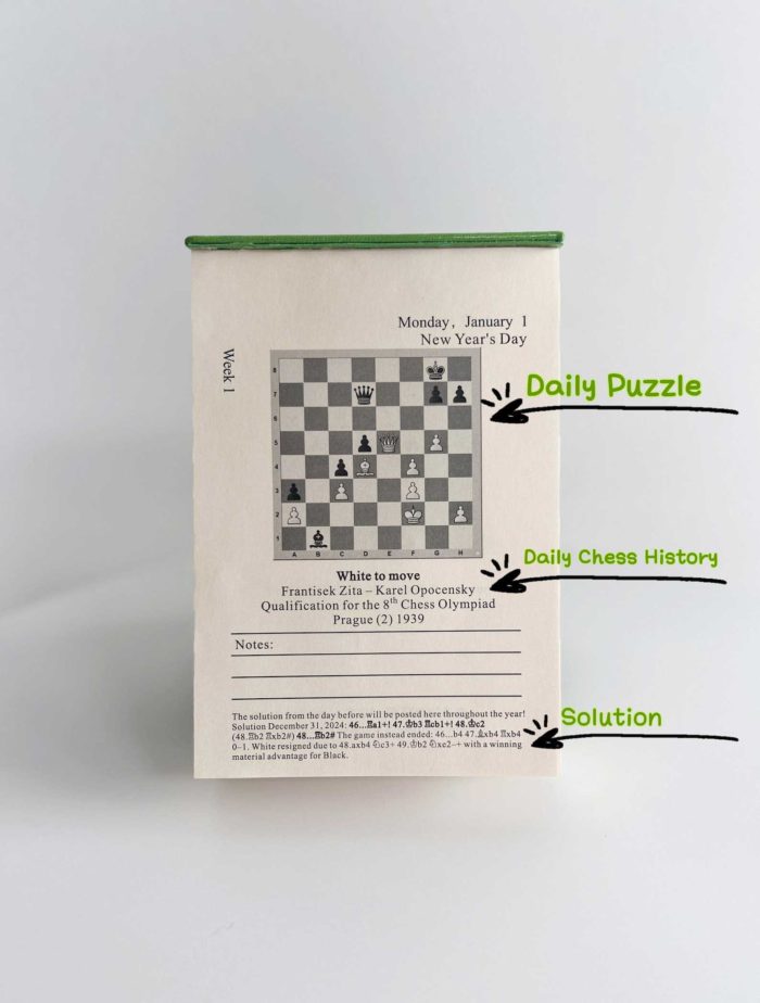 chess a day calendar game calendar SILU Game Products via Etsy in praise of unique chess sets