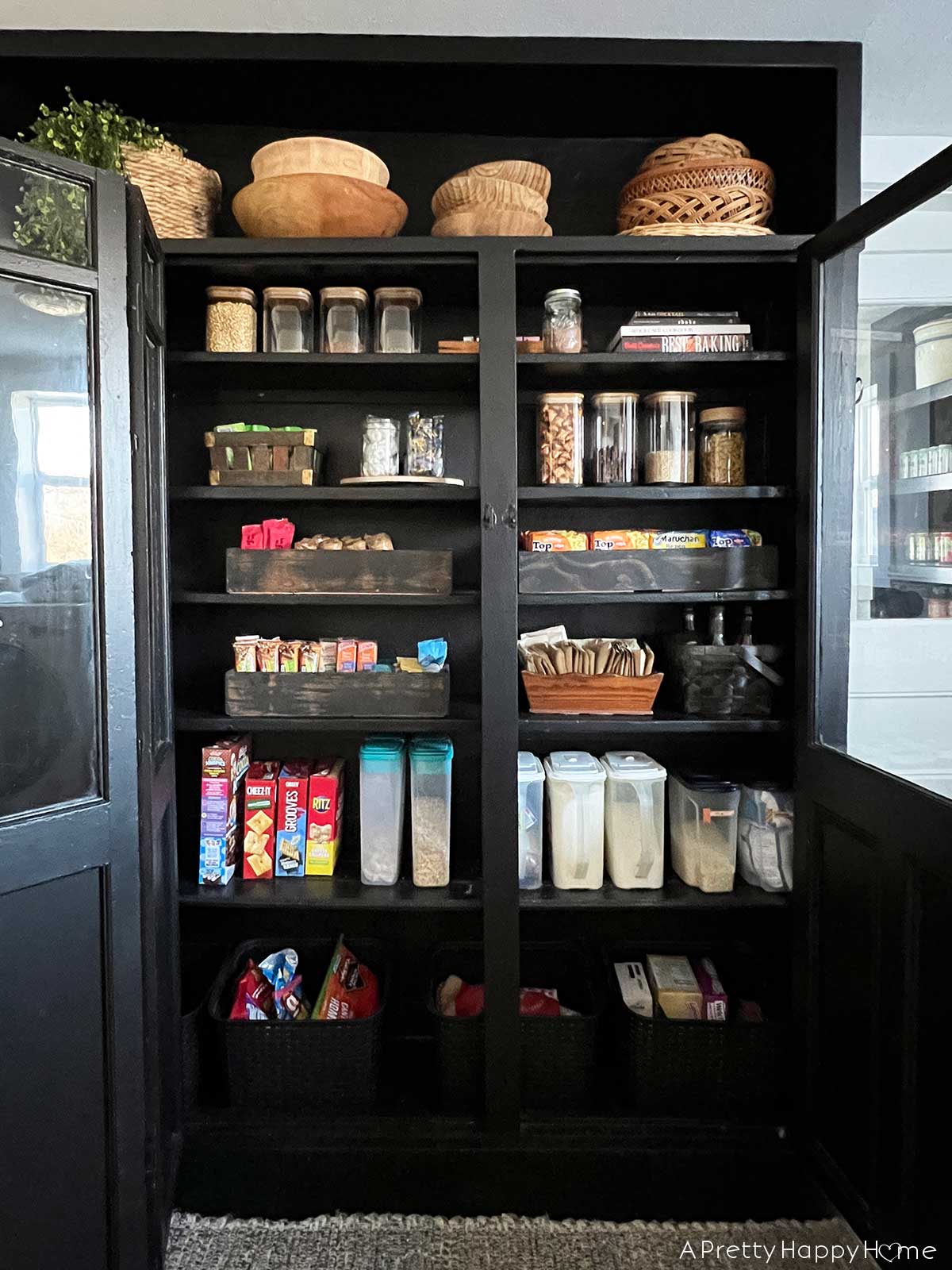 black built in pantry cabinet pantry organization tips for glass front cabinets