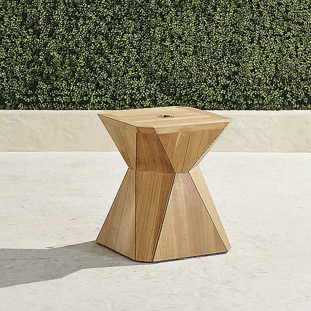 frontgate prism umbrella table in praise of pretty patio umbrellas