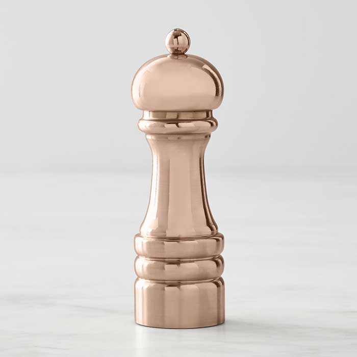 copper pepper mill from williams sonoma in praise of pretty pepper mills