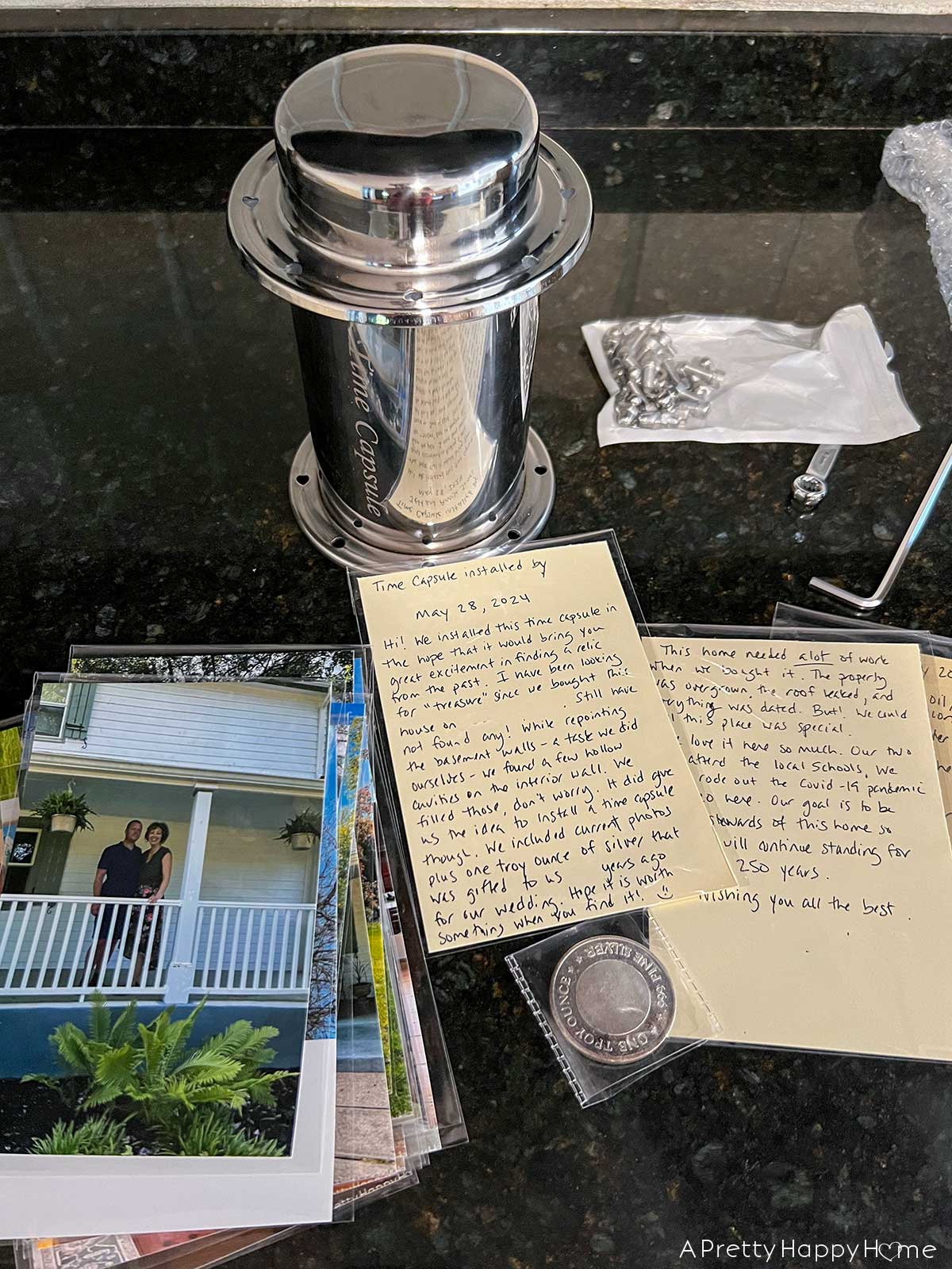 Basement Time Capsule Has Been Installed in a stone wall in a home in new jersey how and why to install a time capsule in your home