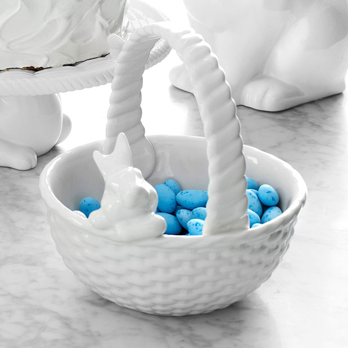 williams sonoma sculptural bunny easter basket bowl the prettiest easter decor