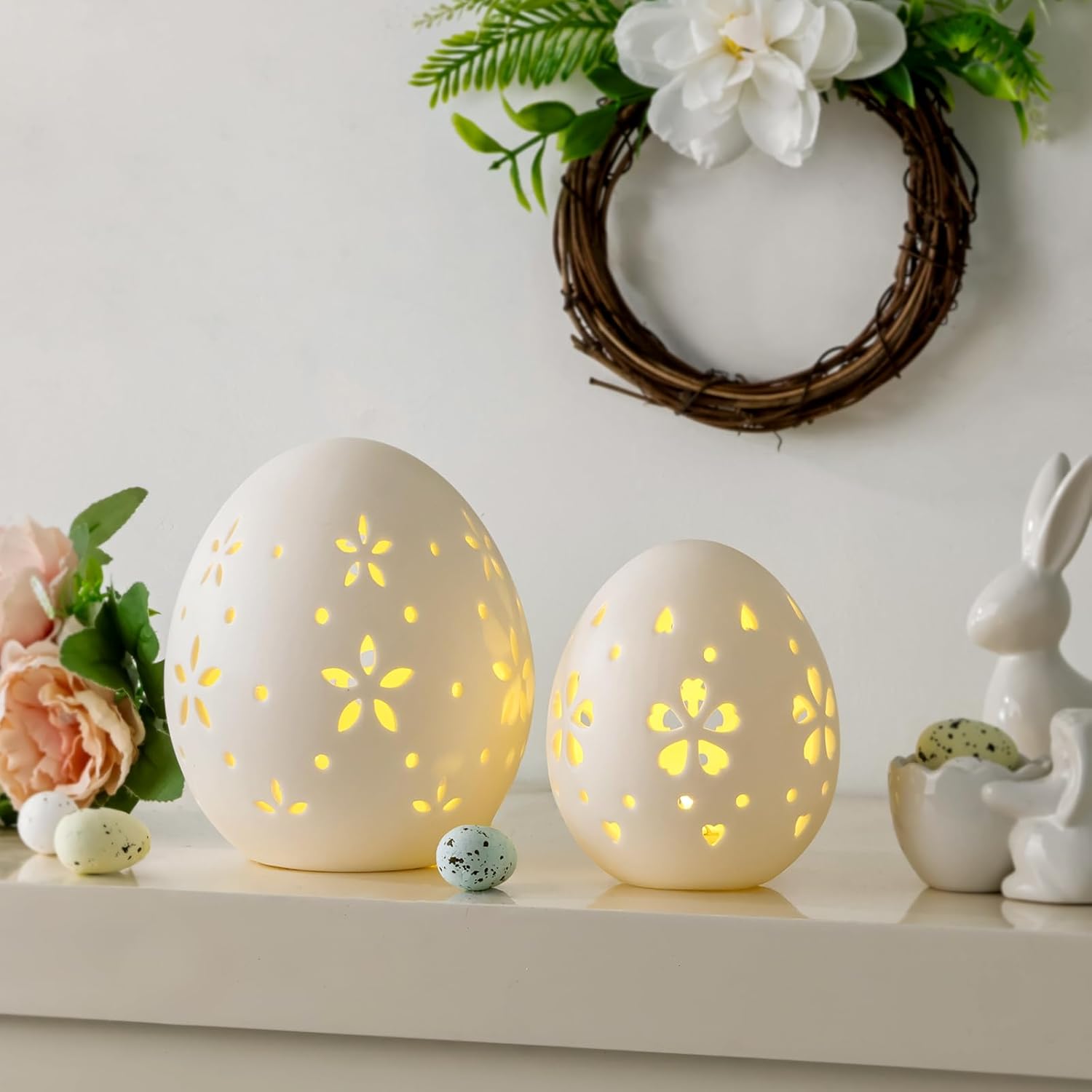 light up easter eggs table decor prettiest easter decor from amazon